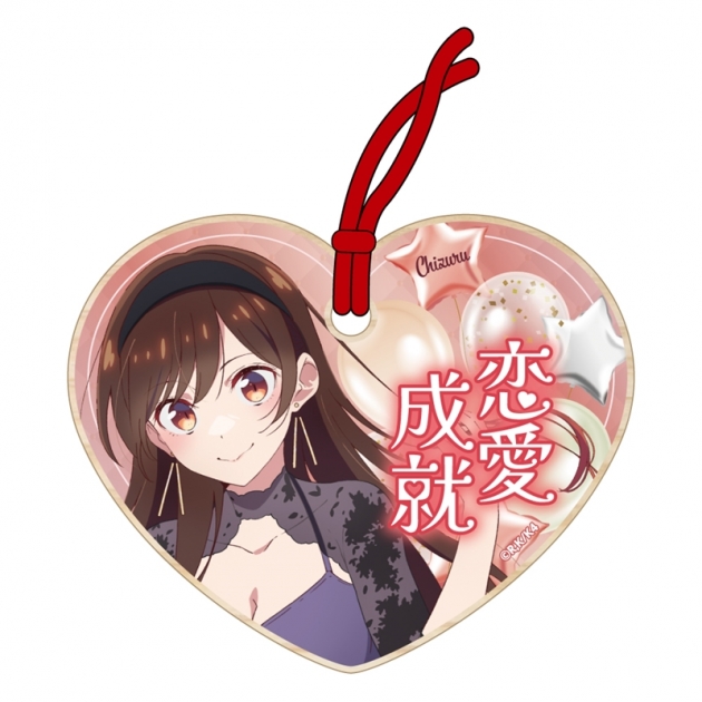 【グッズ-ストラップ】彼女、お借りします 描き下ろし絵馬風ストラップ ドレスver./水原千鶴