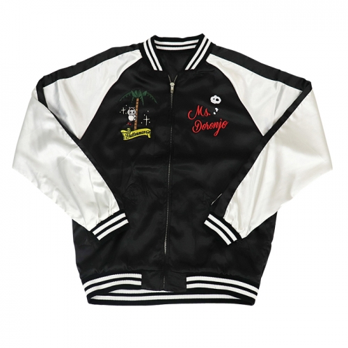 グッズ ジャンパー コート ヤッターマン ドロンジョリバーシブルスカジャン ブラックホワイト サイズxxl アニメイト