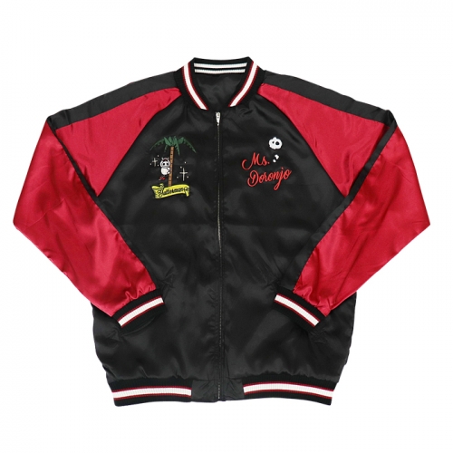 グッズ ジャンパー コート ヤッターマン ドロンジョリバーシブルスカジャン ブラックレッド サイズm アニメイト