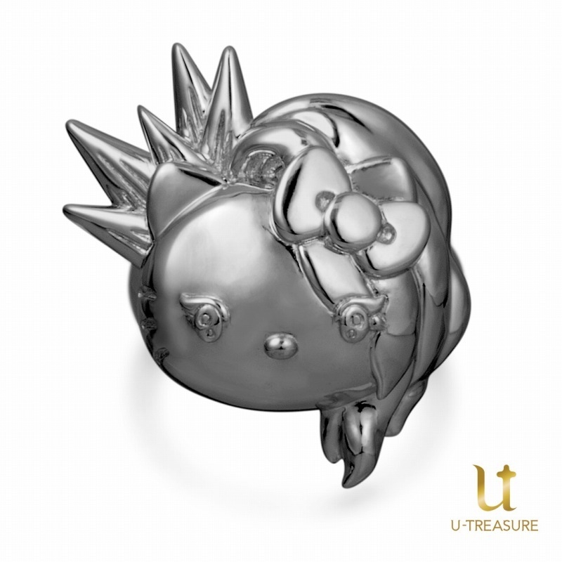 【グッズ-指輪】yoshikitty リング シルバー（ブラックコーティング） 8号