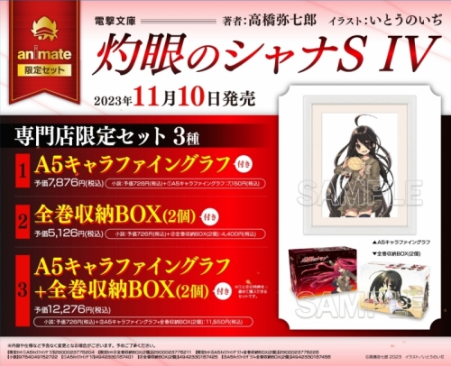 小説】灼眼のシャナS IV 専門店限定セット【A5キャラファイングラフ+ 