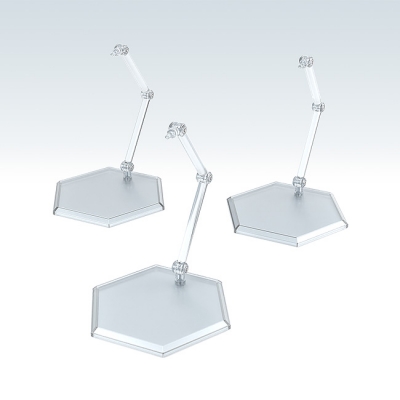 【フィギュア-パーツ】オリジナル商品 THEシンプルスタンド×3 【フィギュア&模型用】〈HEX〉タイプ