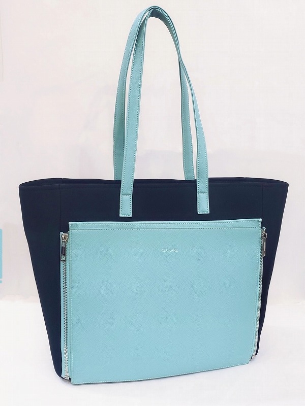 【グッズ-バッグ】ノンキャラオリジナル クルア回転式バイカラートートバッグ グリーン【REA RARE】