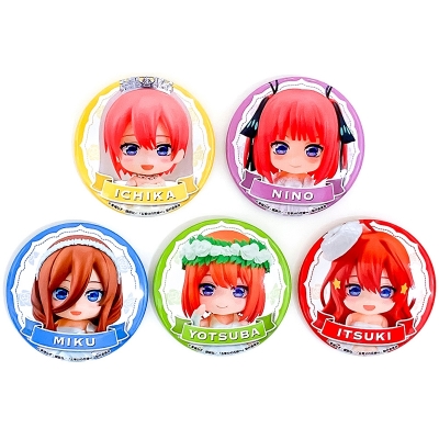 【グッズ-バッチ】五等分の花嫁∽ ねんどろいどぷらす トレーディング缶バッジ