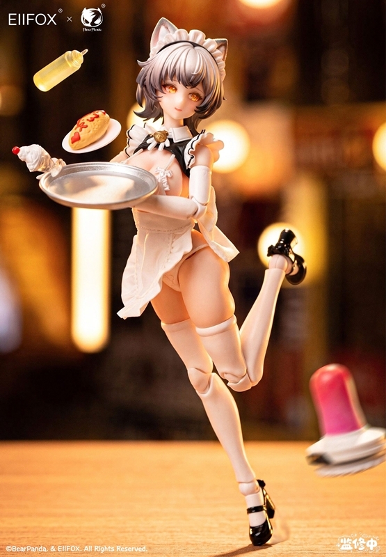 【Action Figure】Bear Panda × EIIFOX Cat Maid Purin-chan 1/12 【With Manufacturer Bonus】