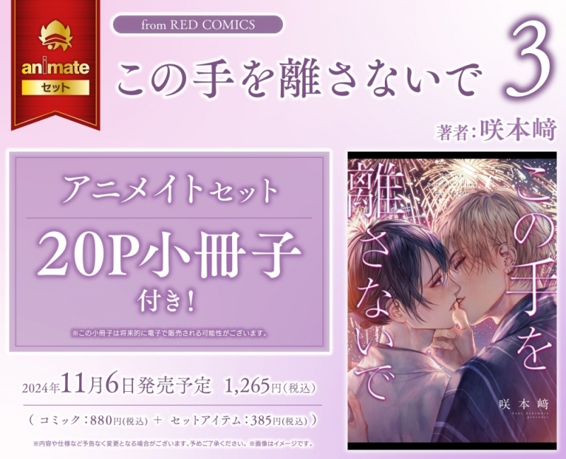 【コミック】この手を離さないで(3) アニメイトセット【20P小冊子付き】