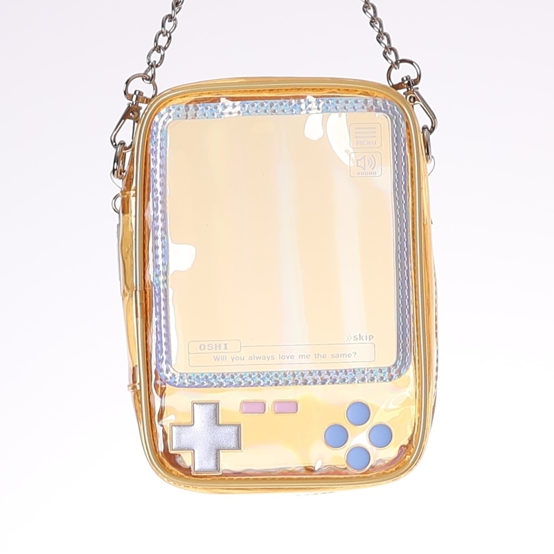 【グッズ-ポーチ】ノンキャラ Osel 携帯ゲーム型ぬいポーチ イエロー