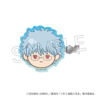 【グッズ-ヘアバンド】TVアニメ「3年Z組銀八先生」 まるかお 前髪クリップ 坂田銀八