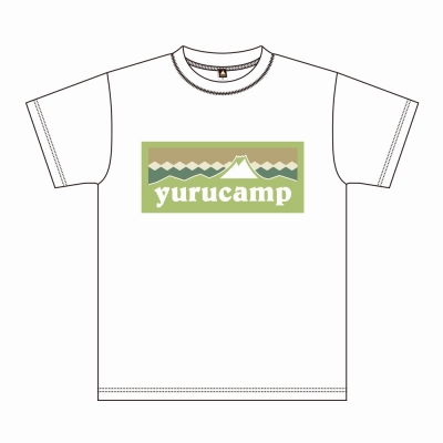 【グッズ-Tシャツ】ゆるキャン△ ふじさんロゴ Tシャツ あおい XL ホワイト【アクロス】