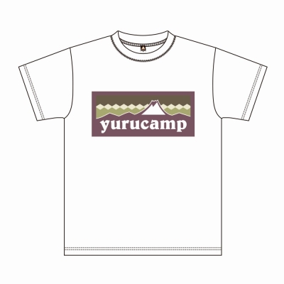 【グッズ-Tシャツ】ゆるキャン△ ふじさんロゴ Tシャツ 綾乃 L ホワイト【アクロス】