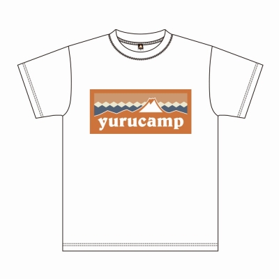 【グッズ-Tシャツ】ゆるキャン△ ふじさんロゴ Tシャツ 恵那 XL ホワイト【アクロス】