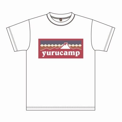【グッズ-Tシャツ】ゆるキャン△ ふじさんロゴ Tシャツ 千明 L ホワイト【アクロス】