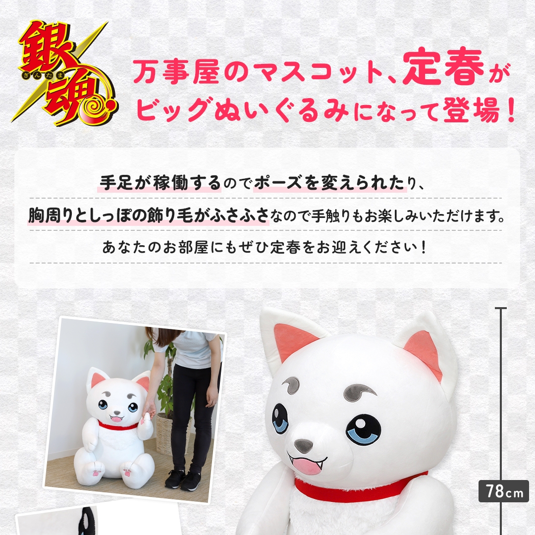 グッズ ぬいぐるみ 銀魂 ビッグぬいぐるみ定春 アニセレ アニメイト