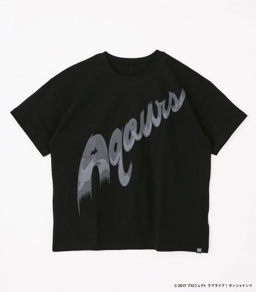 グッズ Tシャツ R4g ラブライブ サンシャイン Aqours Logo Black Tee Blk Sサイズ アニメイト