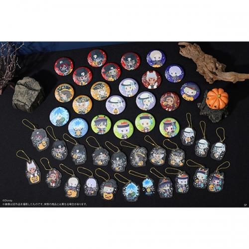 グッズ セットもの ディズニー ツイステッドワンダーランド アクリルキーホルダー 缶バッジセット Halloween Ver 22 フロイド リーチ アニメイト