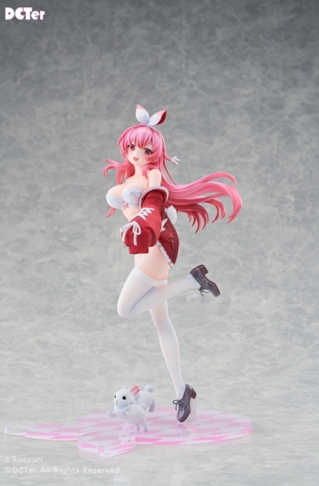 x-girl ウサギフィギュア ホワイト/レッド 美少女フィギュア】白いウサギRosu エプロンVer. 1/7 完成品フィギュア | アニメイト