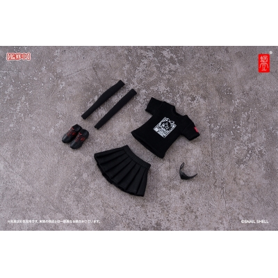 【フィギュア-パーツ】スネイルシェルスタッフユニフォーム(ブラック) ドール服セット 完成品オプションパーツ