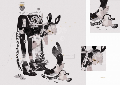 画集 ホノジロトヲジ作品集 しろしろじろ アニメイト