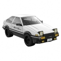 【フィギュア-キット】「頭文字D」 藤原拓海 AE86 TRUENO(白) リアルボディキット【再販】の画像