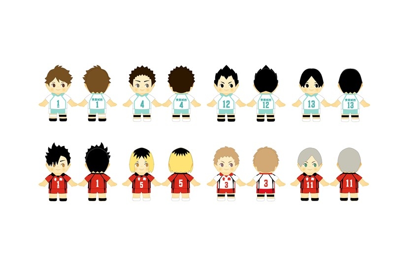 【グッズ-キーホルダー】ハイキュー!! トレーディングコスチュームキューピー(ユニフォーム)Vol.2【全8種】