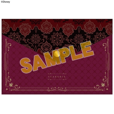 【グッズ-ポーチ】ディズニー ツイステッドワンダーランド フラットケース スカラビア