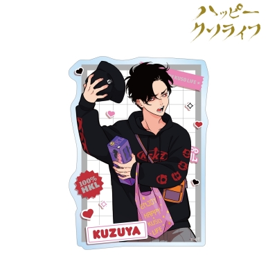 【グッズ-ステッカー】ハッピークソライフ はらだ先生 描き下ろし 葛谷善行 わくわくショッピングver. ダイカットステッカー