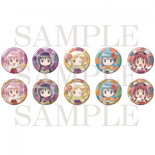 グッズ-バッチ】魔法少女まどか☆マギカ ランダム和風缶バッジ 