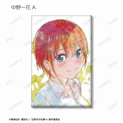 【グッズ-バッチ】五等分の花嫁∽ トレーディング grunge CANVAS スクエア缶バッジ【アニメイト特典付】