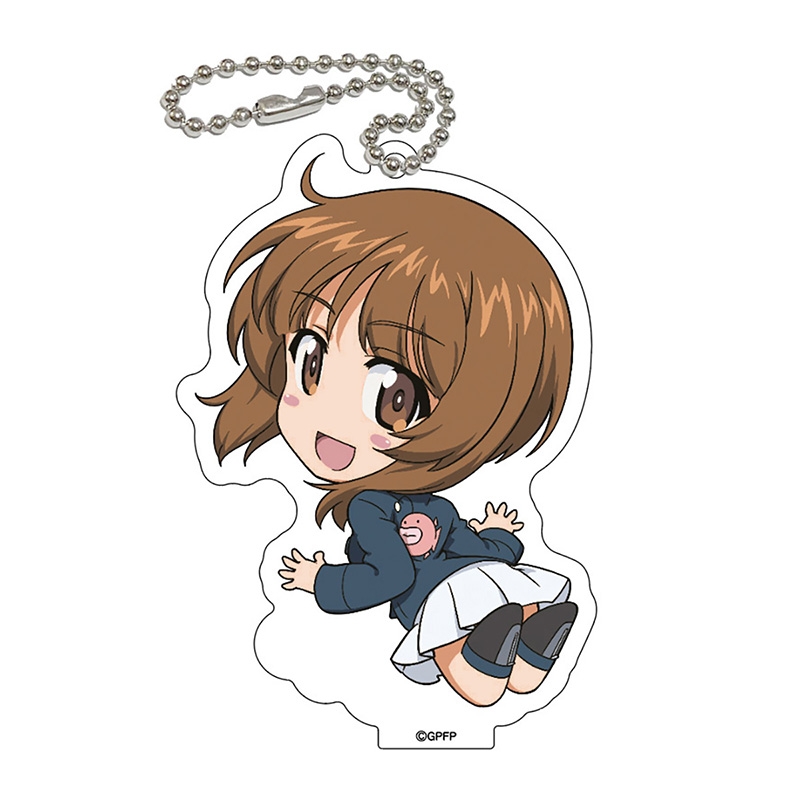 【グッズ-キーホルダー】ガールズ＆パンツァー アクリルキーホルダー 2way うきうき 西住みほ2【FEEL Design】