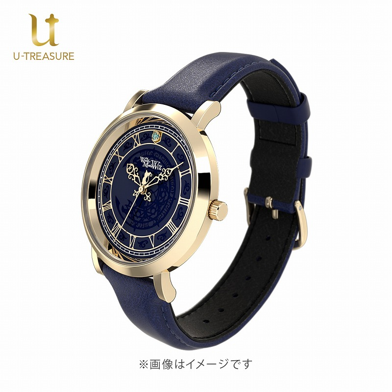 【グッズ-時計】クイズRPG 魔法使いと黒猫のウィズ 腕時計 －7th Anniversary－ ネイビー ラディウス・レヴィス