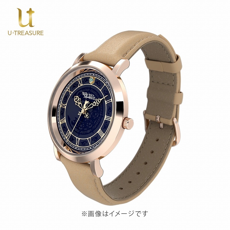 【グッズ-時計】クイズRPG 魔法使いと黒猫のウィズ 腕時計 －7th Anniversary－ ベージュ ファム・リリー