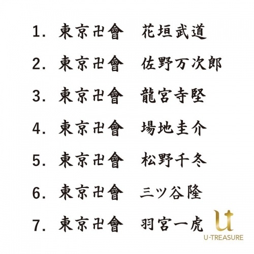 グッズ 指輪 東京リベンジャーズ リング シルバー 刻印 松野千冬 9号 再販 アニメイト