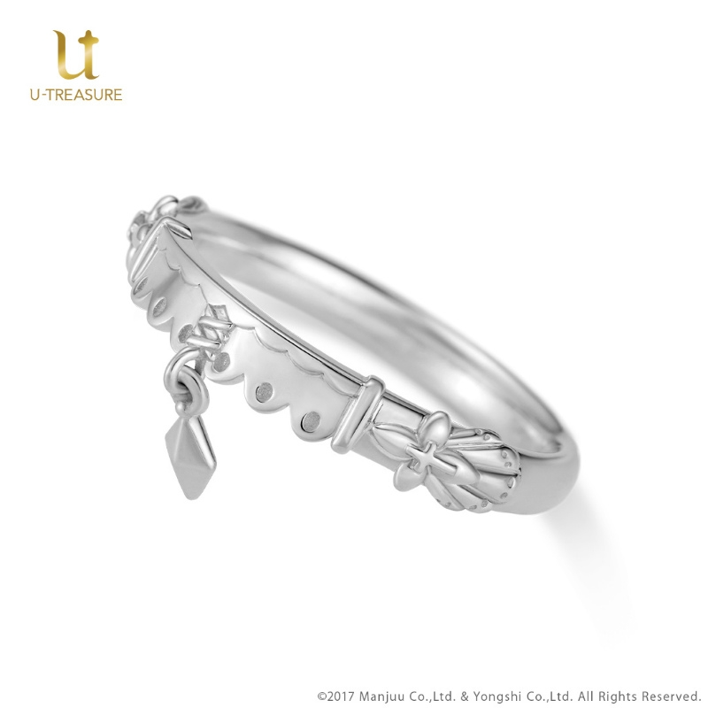 グッズ アクセサリー グッズ 指輪 アズールレーン モチーフリング イラストリアス K10ホワイトゴールド 号 アニメイト