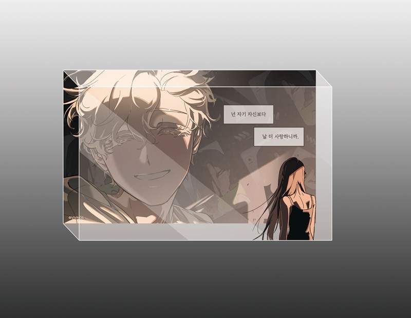 【グッズ-置きもの】ALIEN STAGE バニステ_アクリルブロック_LUKA&HYUNA