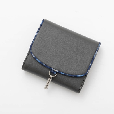 【グッズ-財布】忍たま乱太郎 土井先生 モデル 三つ折り財布