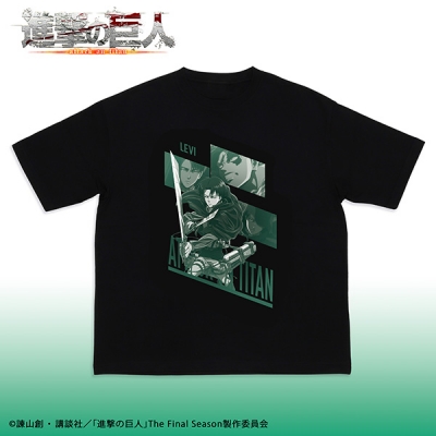 【グッズ-Tシャツ】進撃の巨人 Space A la mode T-shirt Collection リヴァイ/M