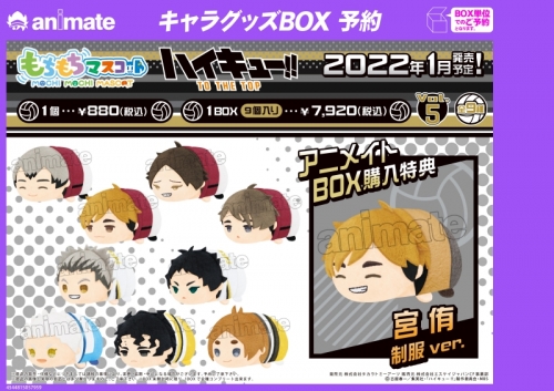 グッズ マスコット もちもちマスコット ハイキュー Vol 5 アニメイト特典付 アニメイト