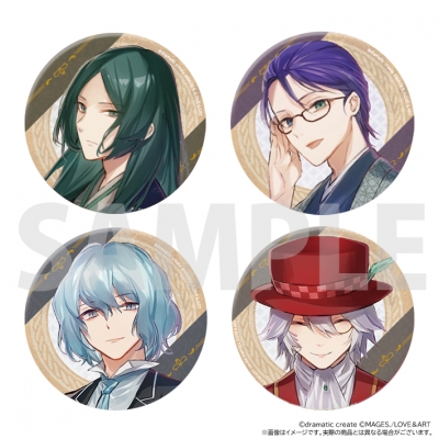 【グッズ-バッチ】明治東亰恋伽 Full Moon 缶バッジセット B【アニメイト限定】