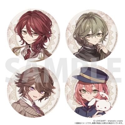 【グッズ-バッチ】明治東亰恋伽 トワヰライト・キス 缶バッジセット A【アニメイト限定】