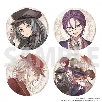 【グッズ-バッチ】明治東亰恋伽 トワヰライト・キス 缶バッジセット B【アニメイト限定】