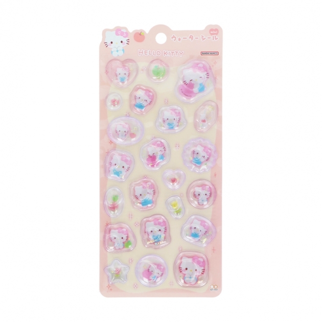 【グッズ-シール】サンリオキャラクターズ ウォーターシールmini ステショ☆MarshmallowPop ハローキティ