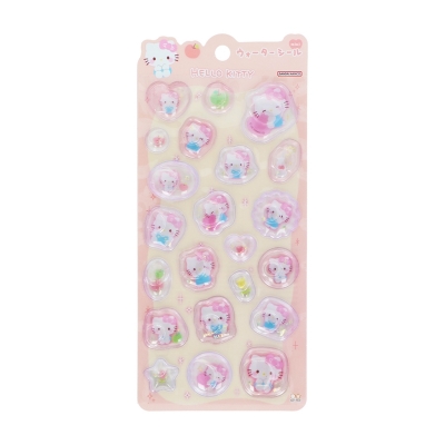 【グッズ-シール】サンリオキャラクターズ ウォーターシールmini ステショ☆MarshmallowPop ハローキティ