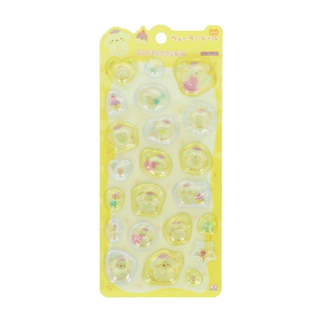 【グッズ-シール】サンリオキャラクターズ ウォーターシールmini ステショ☆MarshmallowPop ポムポムプリン