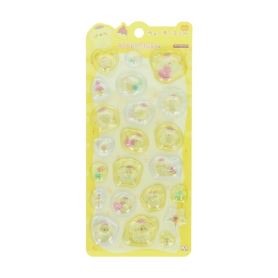 【グッズ-シール】サンリオキャラクターズ ウォーターシールmini ステショ☆MarshmallowPop ポムポムプリン