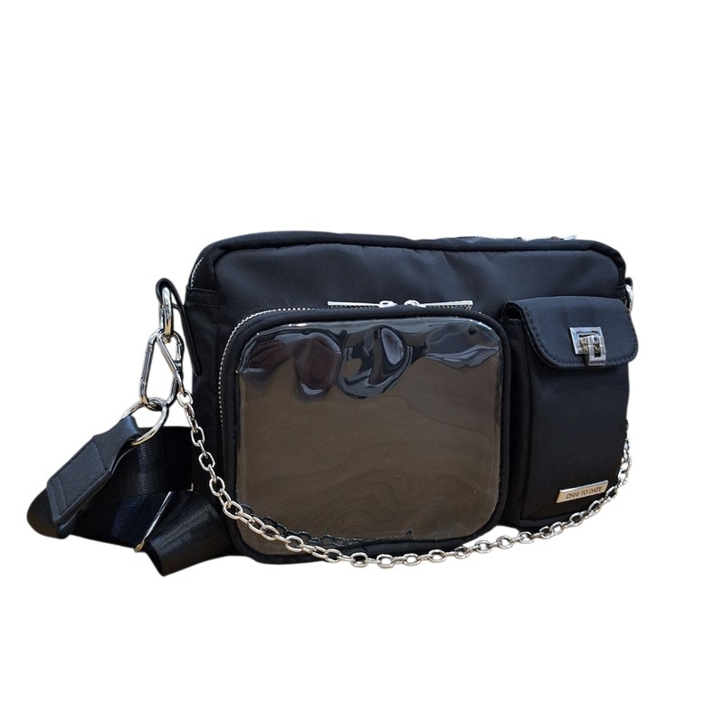 【グッズ-バッグ】ノンキャラオリジナル 春奈るな×REA RAREコラボOSHI TO DATE（オシトデート）マルチショルダー痛バッグ ブラック 【REA RARE】