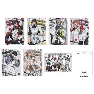【グッズ-ポストカード】桃源暗鬼 ジャージメイドA5ポストカードセット【再販】