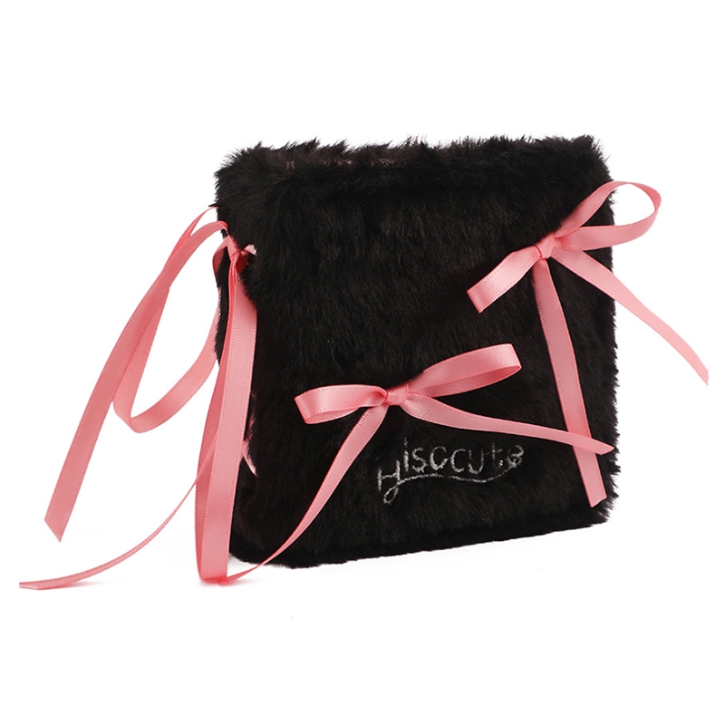 【グッズ-ファイル】ノンキャラオリジナル リボン付きふわふわコレクトブック/ブラック【G.triGer】