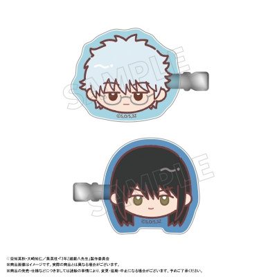 【グッズ-ヘアバンド】TVアニメ「3年Z組銀八先生」 ゆるころフェイス ヘアクリップセット A 坂田銀八&桂小太郎