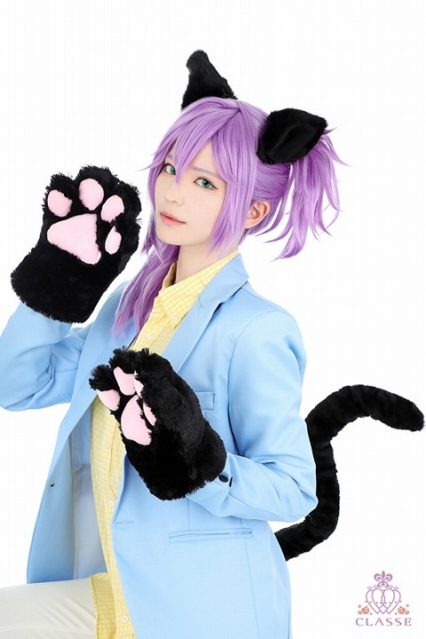 コスプレ サポートアイテム もこもこ猫耳 黒 アニメイト