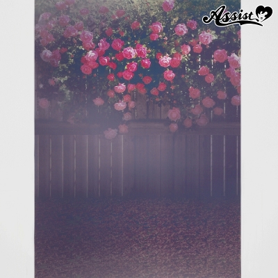 【コスプレ-サポートアイテム】背景布 薔薇園 タイプ2